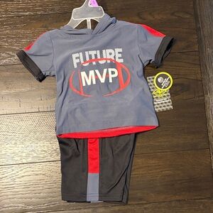 Athletic Works Kids Matching Set - Gray and Red